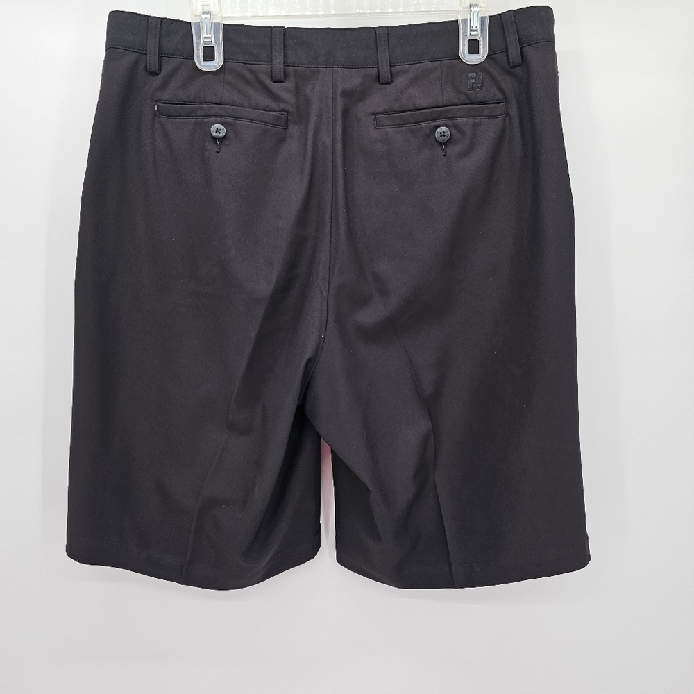 Footjoy black flat front men's golf shorts size 36 - Picture 2 of 6